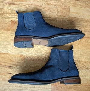 Steve Madden Navy Suede Chelsea Boots